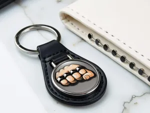 Porte‑clés Perso Look Brillant Style Course